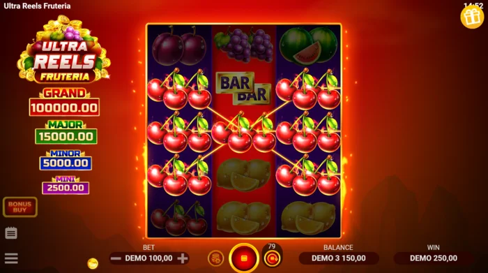Ultra Reels Fruteria - kết hợp thắng với cherry